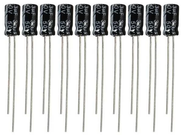 Elektrolitinių kondensatorių rinkinys - 120 vnt, - 12 tipų reikšmių