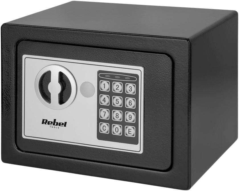 Sejf/ Elektroninis namų seifas su PIN kodu ir raktu – „Rebel RB-7000“ pinigų ir dokumentų seifas