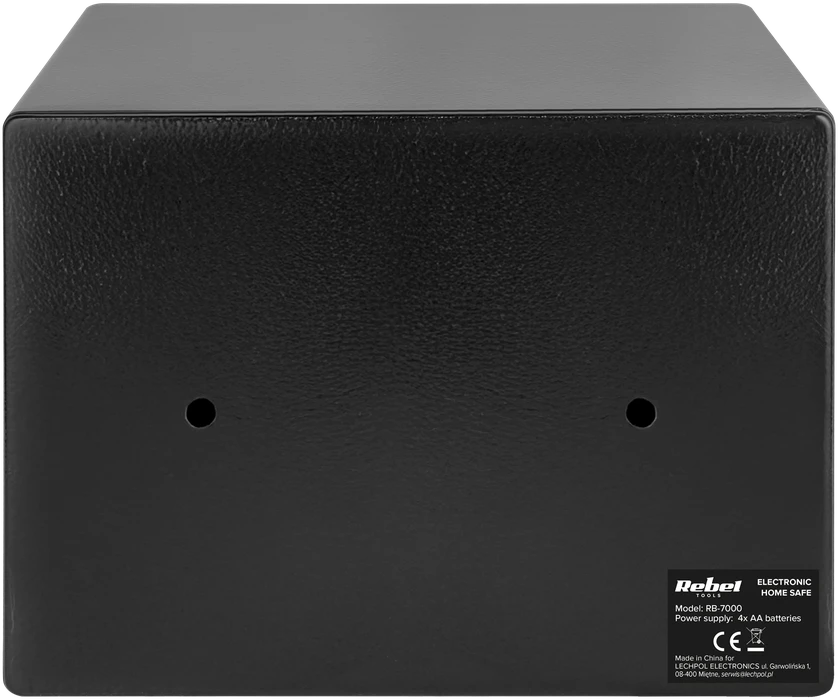 Sejf/ Elektroninis namų seifas su PIN kodu ir raktu – „Rebel RB-7000“ pinigų ir dokumentų seifas