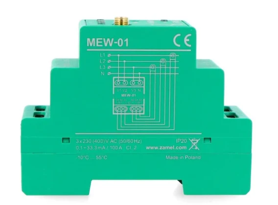 Oem Elektros energijos matuoklis ant DIN bėgelio-WiFi Zamel Supla MEW-01