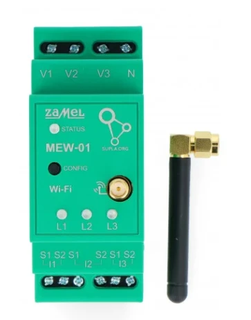 Oem Elektros energijos matuoklis ant DIN bėgelio-WiFi Zamel Supla MEW-01