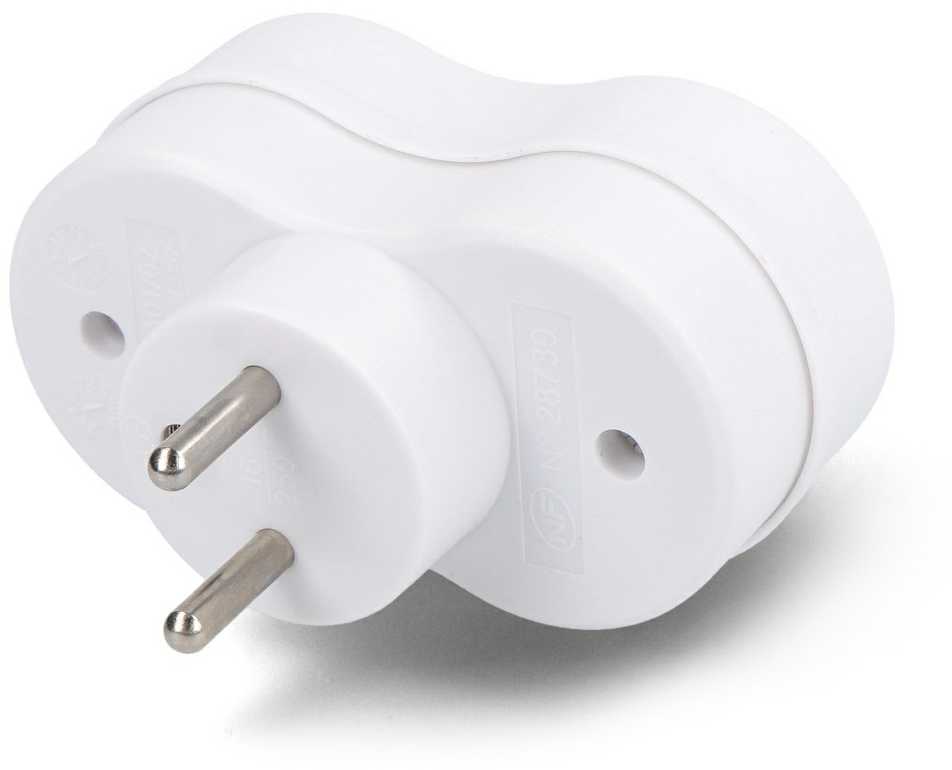 Elektros lizdo šakotuvas - DPM P902W 2 Įžeminti E tipo Lizdai 250 V 16 A 3 500 W Balta