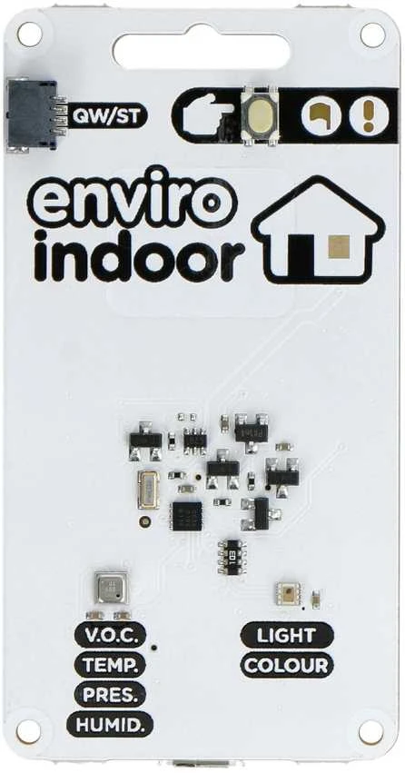 Enviro Indoor su Raspberry Pico W plokšte ir priedų rinkiniu - Pimoroni PIM638
