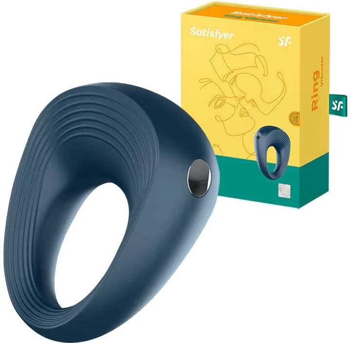 Erekcijos žiedas Satisfyer (tamsiai mėlynas)