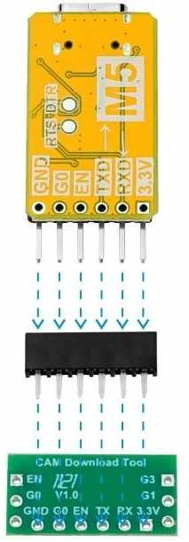 ESP32 Downloader Kit – USB-TTL adapteris – M5Stack ir ESP32/ESP8266 kūrimo moduliams – M5Stack A105