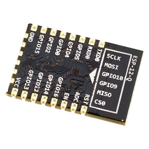 ESP-12E WiFi modulis su kontaktų išdėstymu