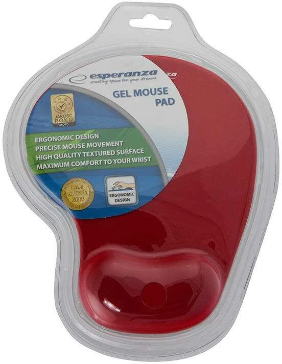 ESPERANZA EA137R gelinis pelės kilimėlis 230x190x20 mm Raudonas