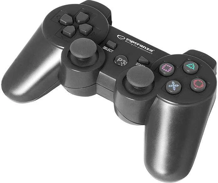 Gamepad wireless Esperanza EGG109K (PS3, juodos spalvos)