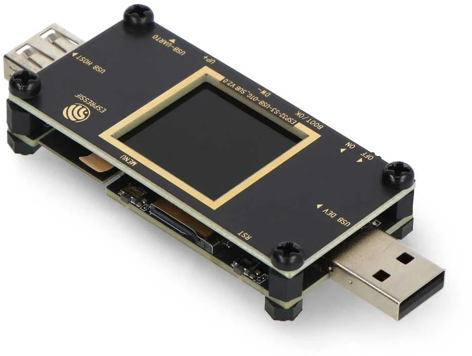 Espressif ESP32-S3-USB-OTG - USB Host/Device - WiFi/Bluetooth/Micro SD - kūrimo plokštė su ESP32-S3-MINI-1-N8
