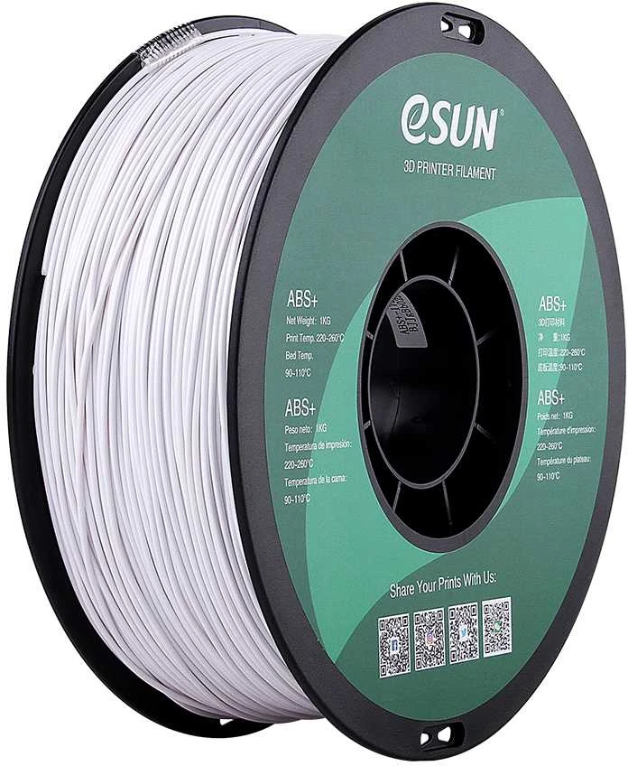 eSun ABS+ plastikas 1kg 1.75mm - Cold Baltas
