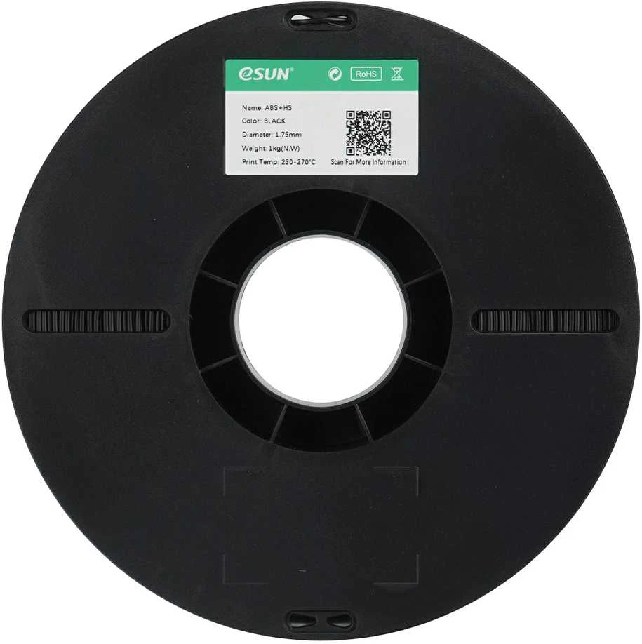 eSUN ABS-HT 1.75mm 1kg - Juodas