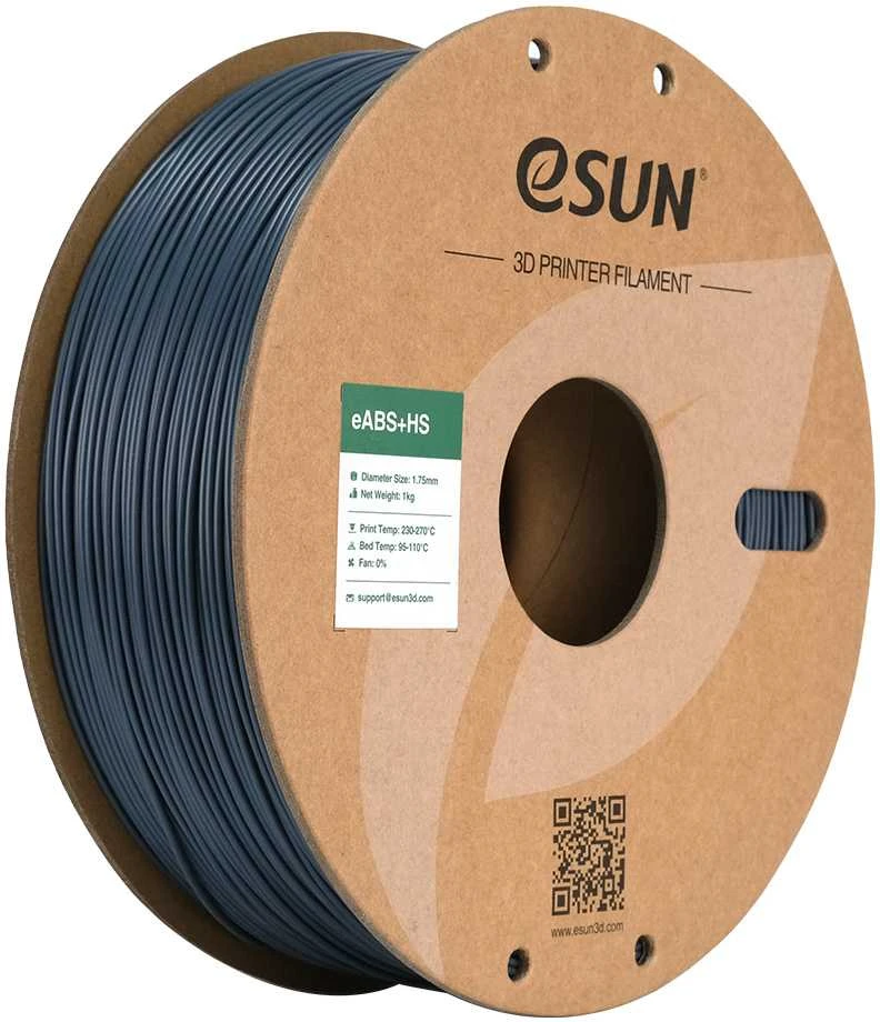 eSun eABS + High Speed plastikas 1kg 1.75mm - Pilkas