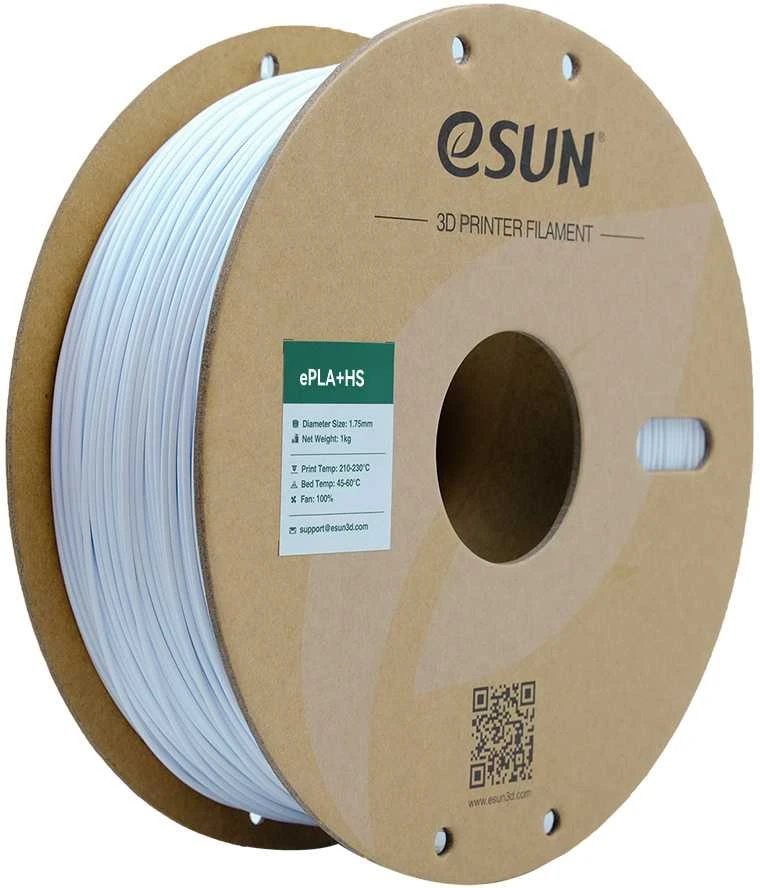 eSun ePLA + High Speed plastikas 1kg 1.75mm - Cold Baltas
