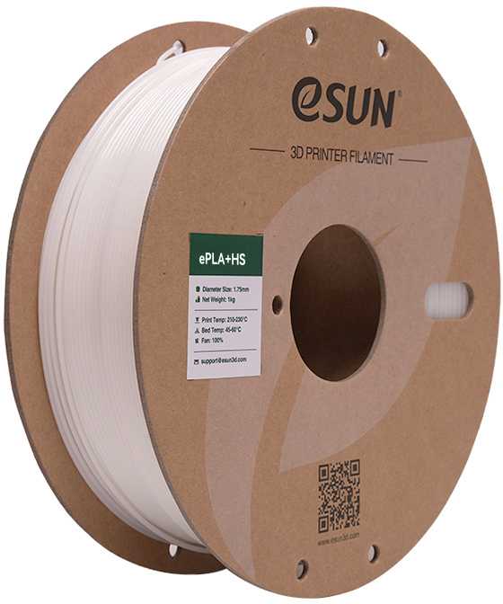eSun ePLA + HIGH SPEED plastikas 1kg 1.75mm - Baltas
