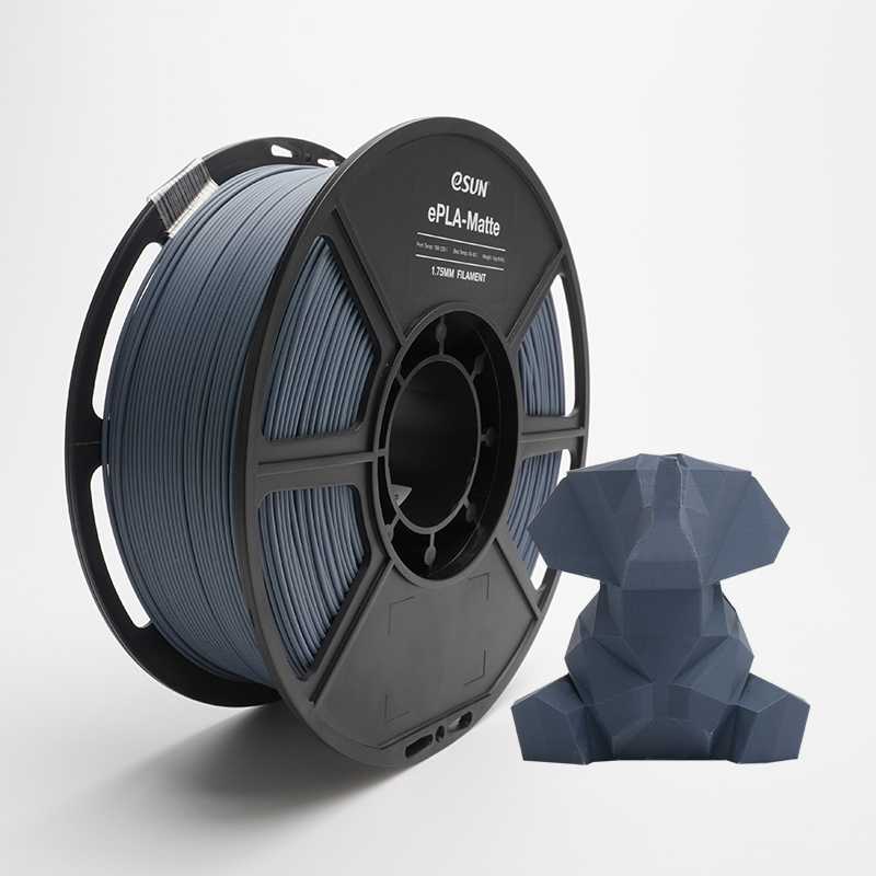 eSun ePLA-Matte 1kg 1.75mm - Dark Pilkas