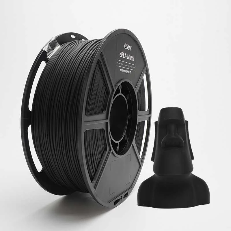 eSun ePLA-Matte plastikas 1kg 1.75mm - Deep Juodas