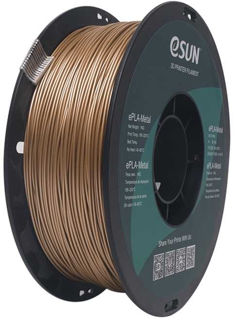 eSun ePLA-Metal plastikas 1kg 1.75mm - Antique Brass