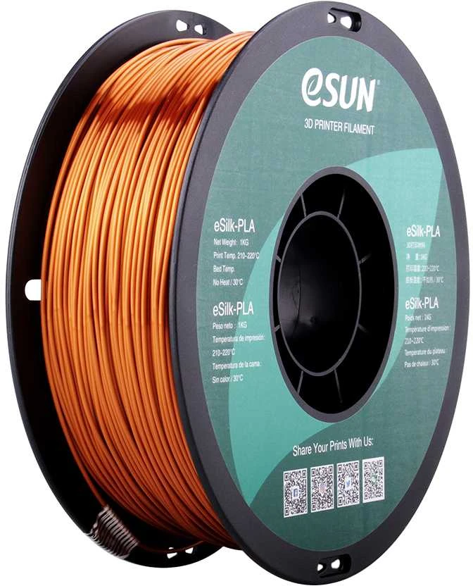 eSun ePLA-Silk plastikas 1kg 1.75mm - Copper