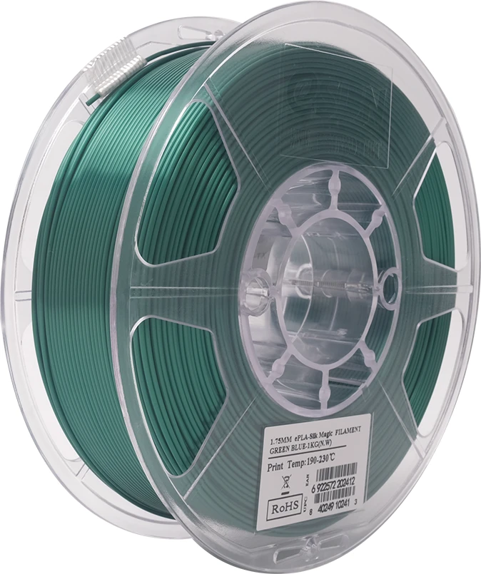 eSun ePLA-Silk Magic – dvigubos spalvos 1kg 1.75mm – žalia/mėlyna