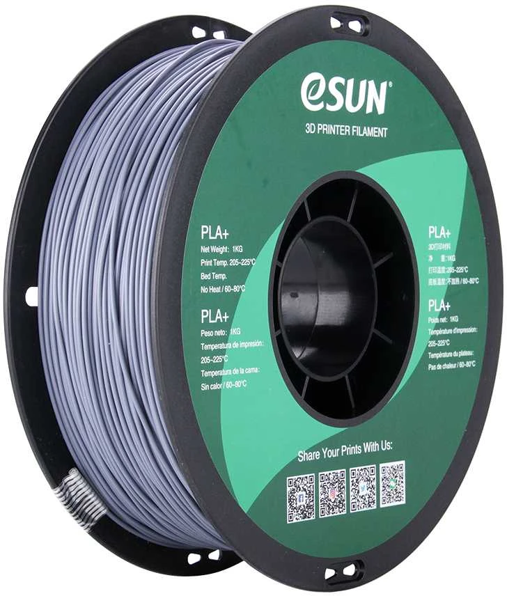 eSun PLA+ 1kg 1.75mm - Pilkas