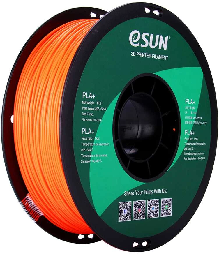 eSun PLA+ 1kg 1.75mm - Oranžinis