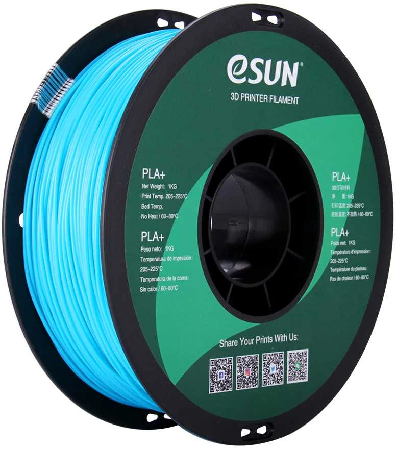 eSun PLA+ 1kg 1.75mm - Light Mėlyna