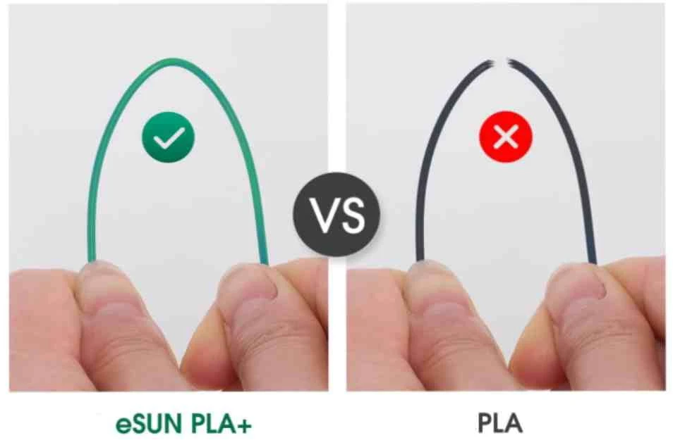 eSUN PLA+ plastikas 1.75 mm 1kg – Žalios spalvos