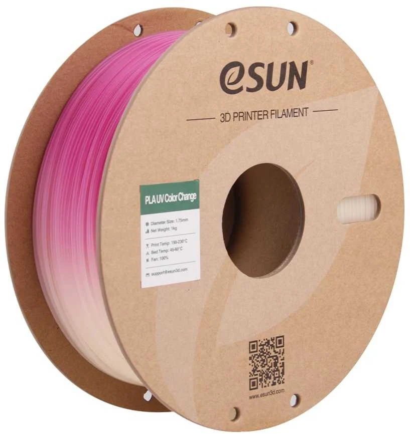 eSUN PLA UV Color Change 1.75mm 1kg - Fuchsia