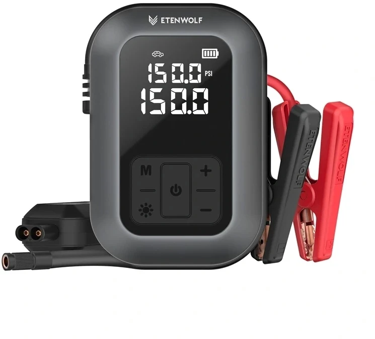 Etenwolf X5 Pro Max Car Air Compressor, 11.03 bar, 8000 mAh