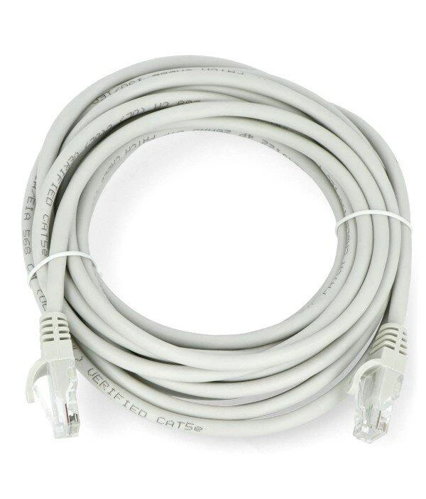 2717# Oem UTP kabelis PATCHCORD 5e 5m Pilkas
