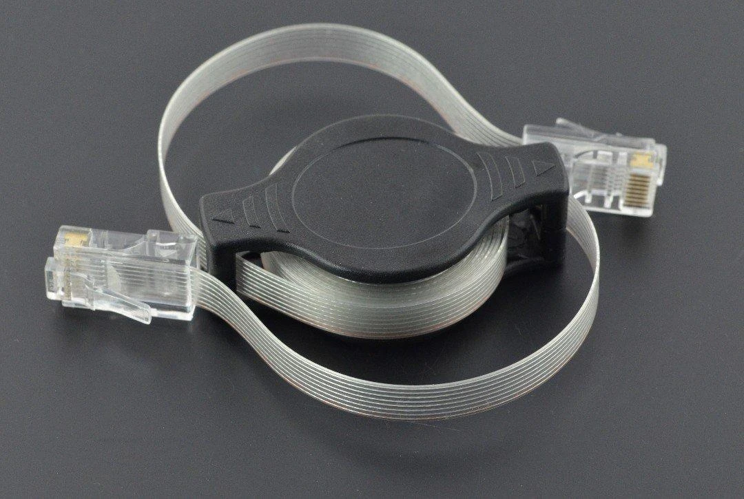 Oem Ethernet patchcord laidas RJ45 1m - ištraukiamas