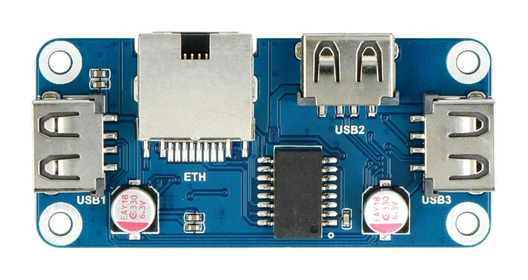 Waveshare Raspberry Pi USB ir Ethernet plokste is virsaus