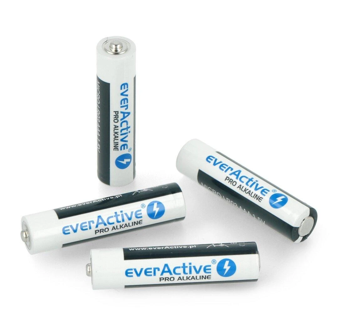 EverActive AAA baterijos, komplektas is keturiu vienetu