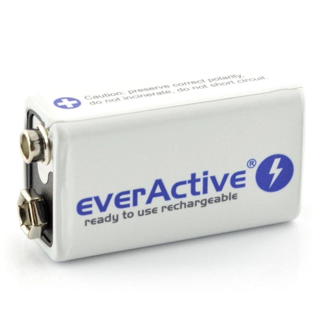 everActive Professional paruoštas naudojimui 9V 320mAh akumuliatorius, 1 vnt.
