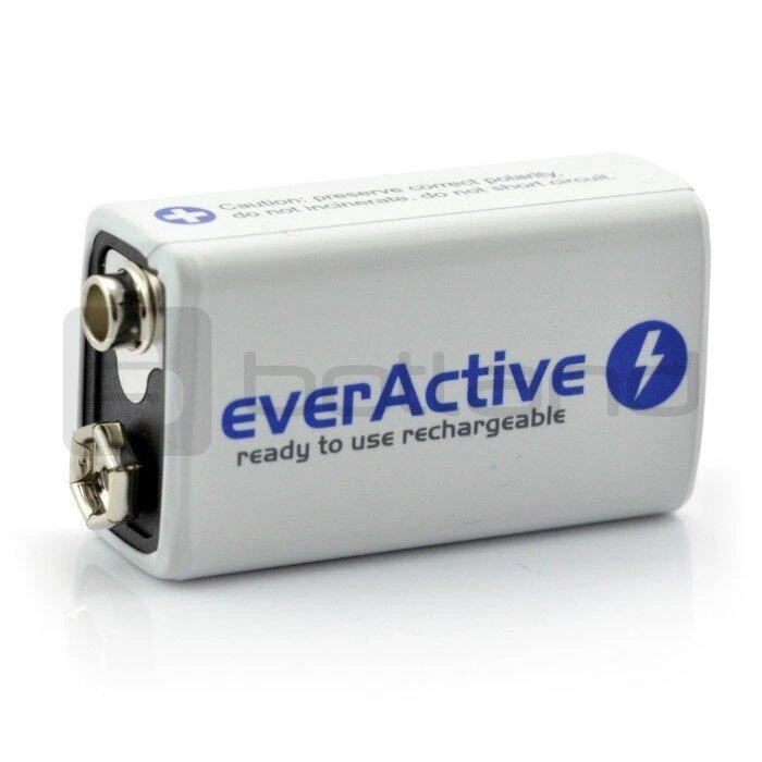 everActive Sidabrinis linija paruošta naudojimui 9V 250mAh akumuliatorius, 1 vnt.
