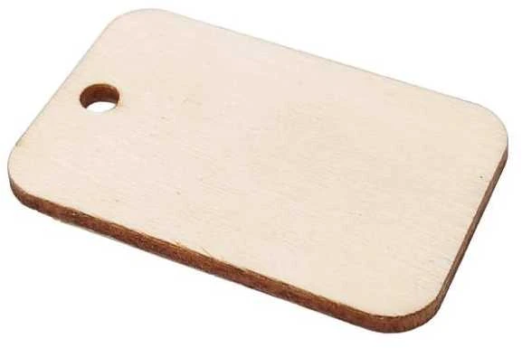 Oem Faneros etiketė 57x32 mm - Kabykla drožimui ir dažymui - Formatka