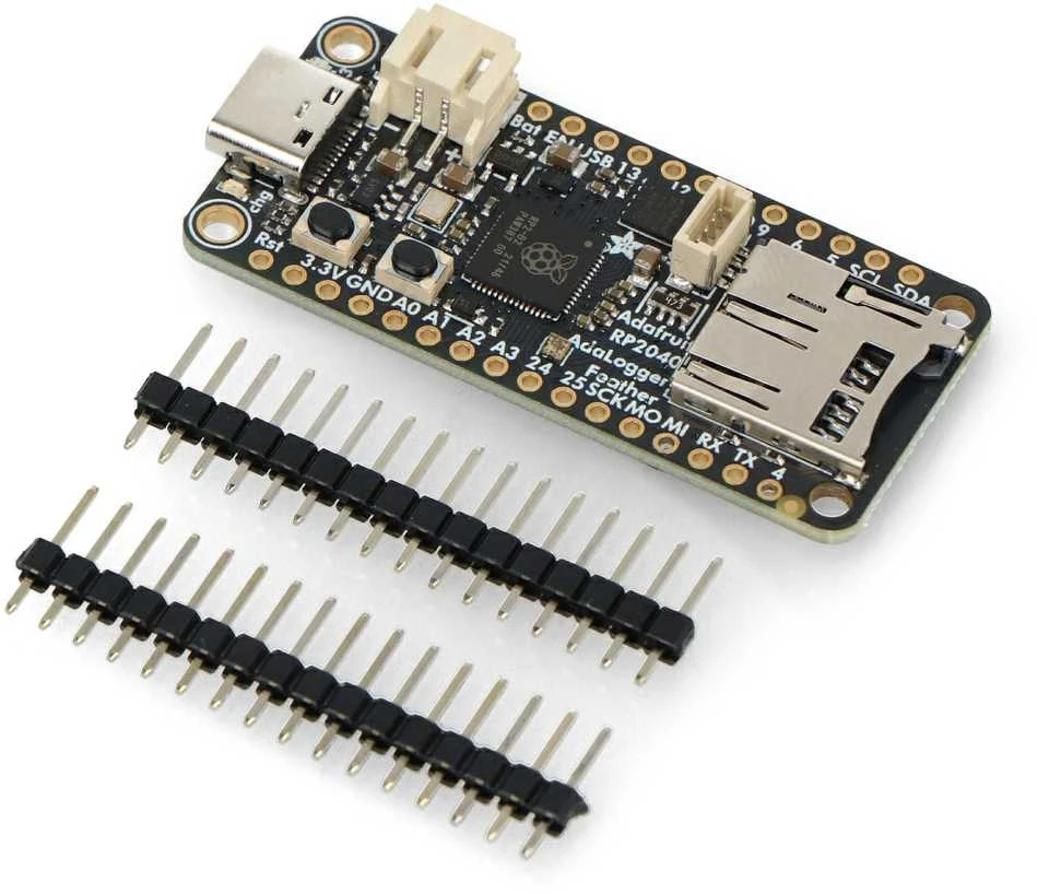 Feather RP2040 Adalogger – 8MB Flash – modulis su Micro SD skaitytuvu – STEMMA QT/Qwiic – Adafruit 5980