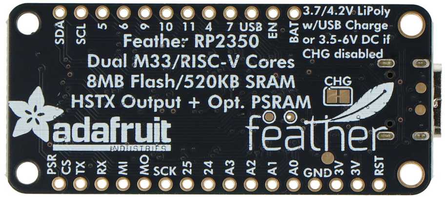 Green Cell Feather RP2350 - plokštė su RP2350 mikrovaldikliu ir HSTX jungtimi - Adafruit 6000