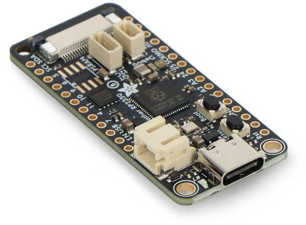 Green Cell Feather RP2350 - plokštė su RP2350 mikrovaldikliu ir HSTX jungtimi - Adafruit 6000