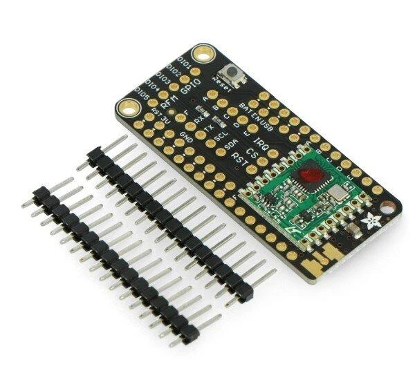FeatherWing 433MHz modulis su kontaktų jungtimis