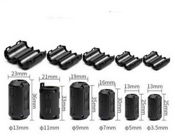 Oem Ferito filtras 3.5mm laidui - gofruotas magnetinis filtras apvalkale