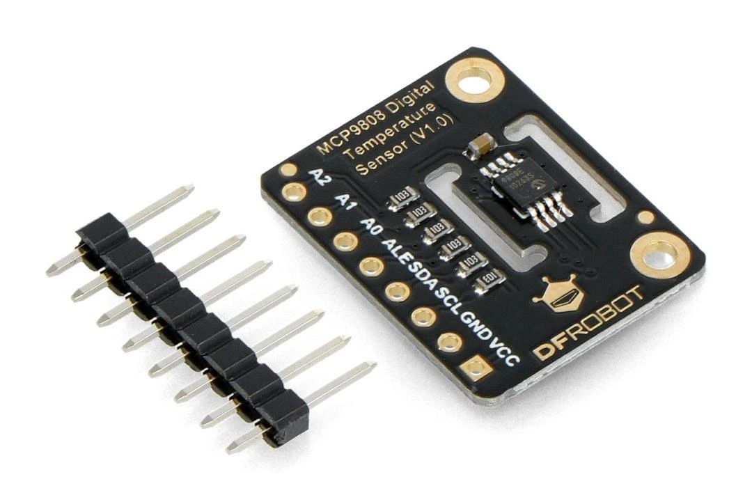Fermion - didelio tikslumo skaitmeninis temperatūros jutiklis - MCP9808 - I2C - DFRobot SEN0435