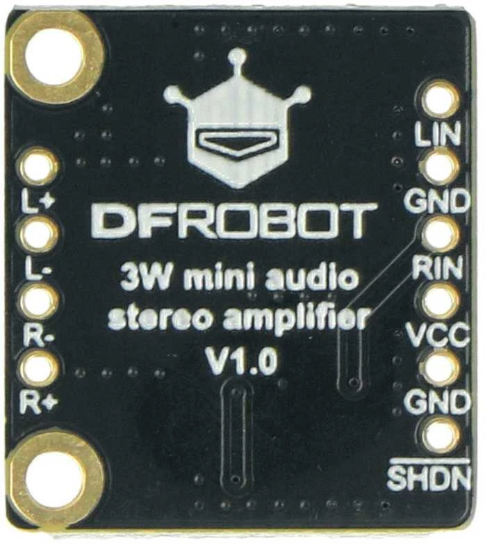 Fermion 3W stereo stiprintuvo modulis sujungimų schema