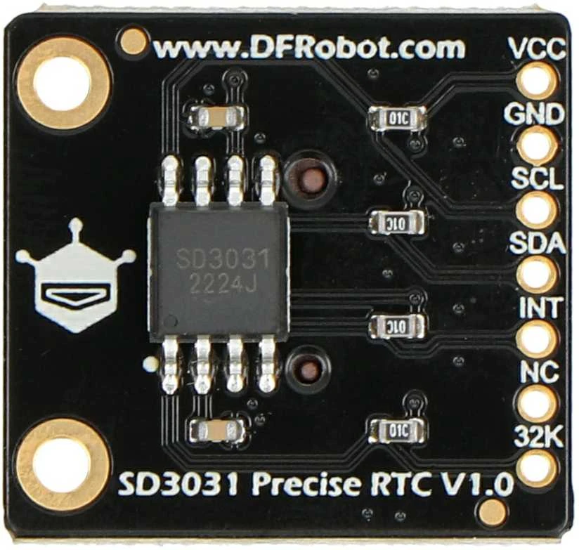 Fermion SD3031 RTC modulio plokštė iš arti