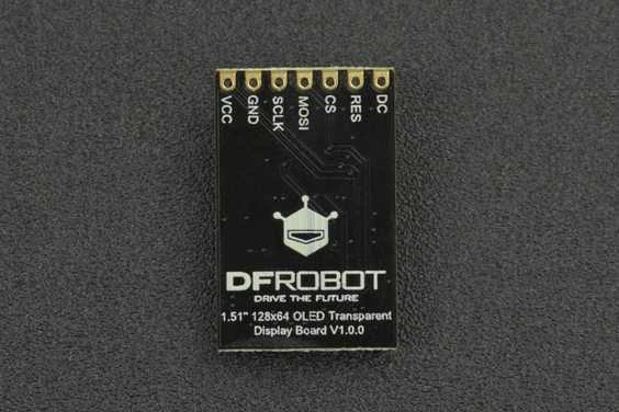 Fermion – skaidrus 1.51 colio 128x56 pikselių SPI su keitikliu – DFRobot DFR0934