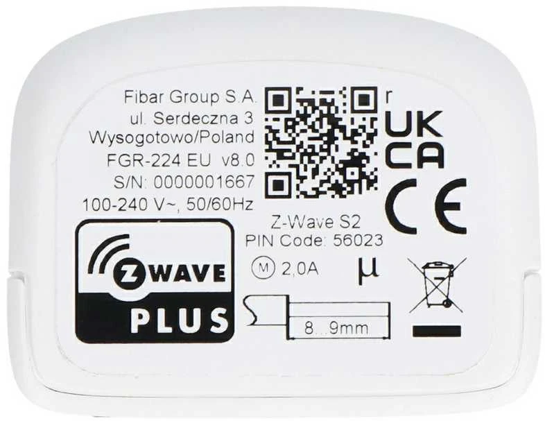 Fibaro | Roller Shutter 4, Z-Wave Plus EU | FGR-224 ZW8 868,4 MHz