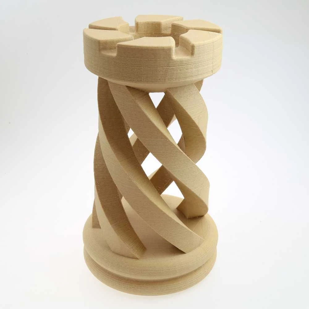 Fiberlogy 3D plastikas FiberWood 1.75mm 0.75kg – Baltas