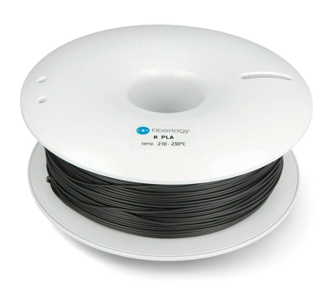 3D spausdinimo medžiaga R PLA iš 100% perdirbto plastiko antracito spalva 1.75mm 0.85kg Fiberlogy