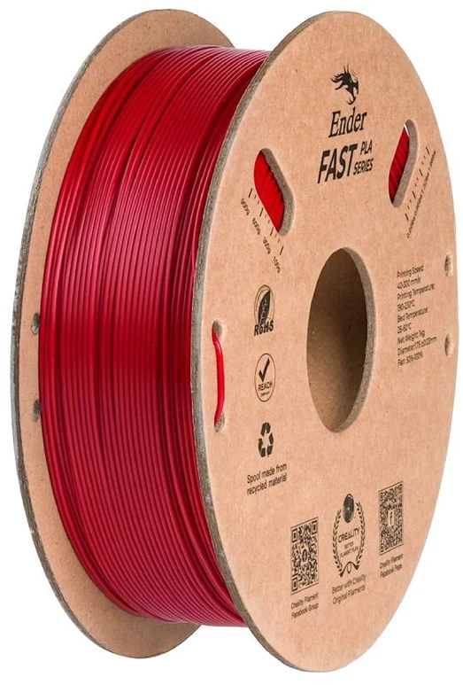 Filamentas Creality Ender Fast PLA 1.75mm 1kg – raudonas