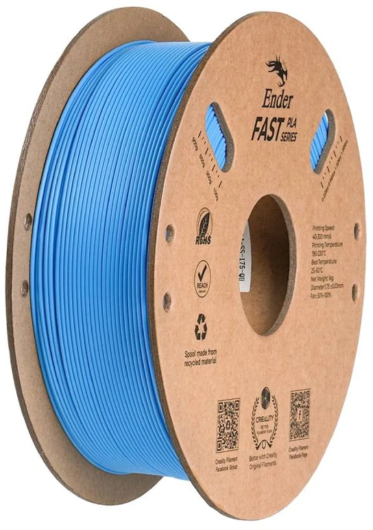 Filamentas Creality Ender Fast PLA 1.75mm 1kg – šviesiai mėlynas